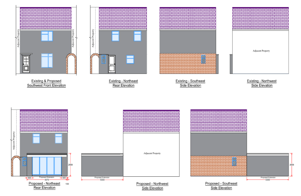 frampton road rear extension architectural design and planning in suffolk